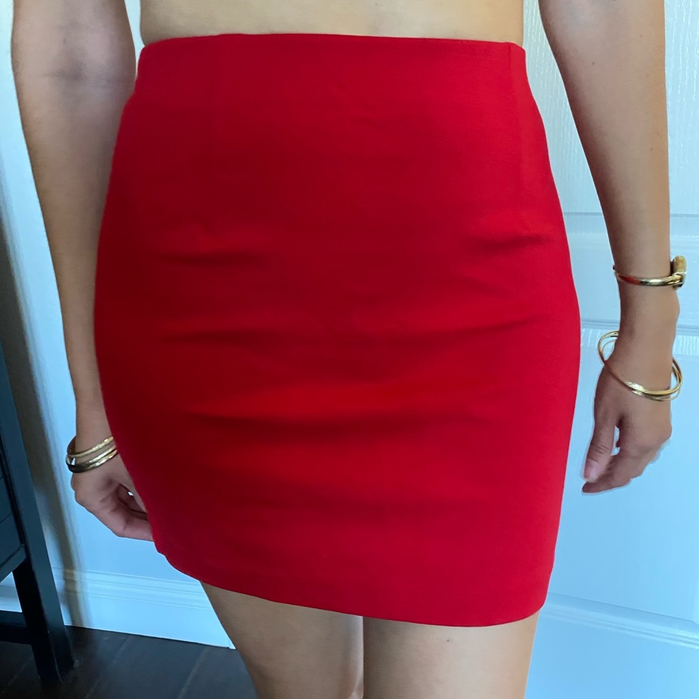 Nice red skirt